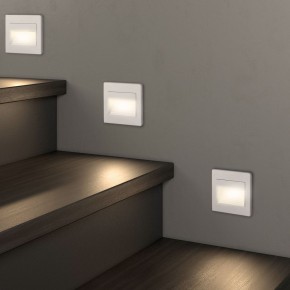 DK3050-WH Светильник встраиваемый в стену, IP 20, LED 3000, 1 Вт, белый, пластик в Первоуральске - pervouralsk.ok-mebel.com | фото 6