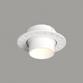 DK3056-WH Встраиваемый светильник под шпатлевку, IP20, до 15 Вт, LED, GU5,3, белый, пластик в Первоуральске - pervouralsk.ok-mebel.com | фото
