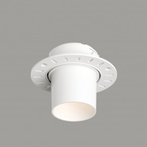 DK3057-WH Встраиваемый светильник под шпатлевку, IP20, до 15 Вт, LED, GU5,3, белый, пластик в Первоуральске - pervouralsk.ok-mebel.com | фото 1