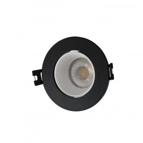 DK3061-BK+WH Встраиваемый светильник, IP 20, 10 Вт, GU5.3, LED, черный/белый, пластик в Первоуральске - pervouralsk.ok-mebel.com | фото