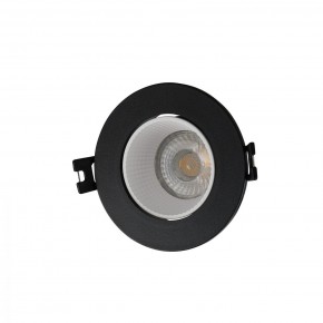 DK3061-BK+WH Встраиваемый светильник, IP 20, 10 Вт, GU5.3, LED, черный/белый, пластик в Первоуральске - pervouralsk.ok-mebel.com | фото