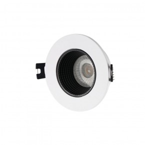 DK3061-WH+BK Встраиваемый светильник, IP 20, 10 Вт, GU5.3, LED, белый/черный, пластик в Первоуральске - pervouralsk.ok-mebel.com | фото