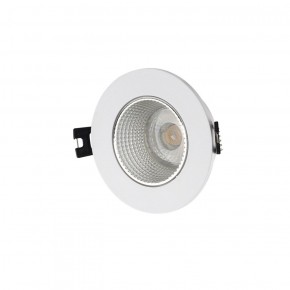 DK3061-WH+CH Встраиваемый светильник, IP 20, 10 Вт, GU5.3, LED, белый/хром, пластик в Первоуральске - pervouralsk.ok-mebel.com | фото 1