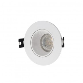 DK3061-WH Встраиваемый светильник, IP 20, 10 Вт, GU5.3, LED, белый/белый, пластик в Первоуральске - pervouralsk.ok-mebel.com | фото