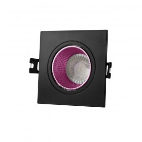 DK3071-BK+PI Встраиваемый светильник, IP 20, 10 Вт, GU5.3, LED, черный/розовый, пластик в Первоуральске - pervouralsk.ok-mebel.com | фото
