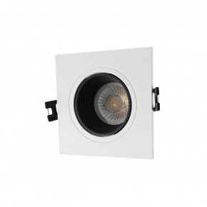 DK3071-WH+BK Встраиваемый светильник, IP 20, 10 Вт, GU5.3, LED, белый/черный, пластик в Первоуральске - pervouralsk.ok-mebel.com | фото