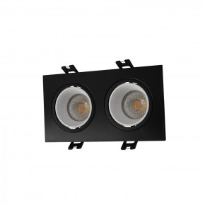 DK3072-BK+WH Встраиваемый светильник, IP 20, 10 Вт, GU5.3, LED, черный/белый, пластик в Первоуральске - pervouralsk.ok-mebel.com | фото
