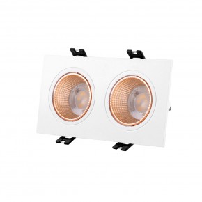 DK3072-WBR Встраиваемый светильник, IP 20, 10 Вт, GU5.3, LED, белый/бронзовый, пластик в Первоуральске - pervouralsk.ok-mebel.com | фото