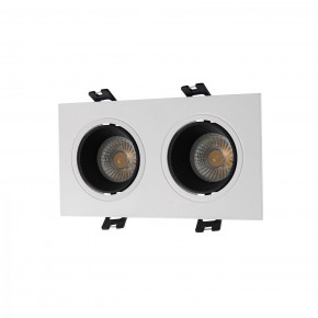 DK3072-WH+BK Встраиваемый светильник, IP 20, 10 Вт, GU5.3, LED, белый/черный, пластик в Первоуральске - pervouralsk.ok-mebel.com | фото
