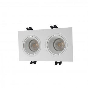 DK3072-WH Встраиваемый светильник, IP 20, 10 Вт, GU5.3, LED, белый/белый, пластик в Первоуральске - pervouralsk.ok-mebel.com | фото