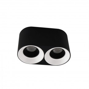 DK3096-BW+BK Светильник накладной IP 20, 10 Вт, GU5.3, LED, черно-белый/черный, пластик в Первоуральске - pervouralsk.ok-mebel.com | фото