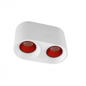 DK3096-WH+RD Светильник накладной IP 20, 10 Вт, GU5.3, LED, белый/красный, пластик в Первоуральске - pervouralsk.ok-mebel.com | фото