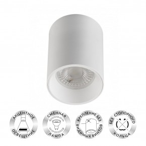 DK3110-WH Светильник накладной IP 20, 10 Вт, GU5.3, LED, белый, пластик в Первоуральске - pervouralsk.ok-mebel.com | фото