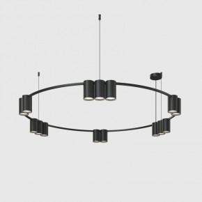 DK4067-BK Подвесной светильник ORBIT, IP20, 15xGU10 LED до 15 Вт, черный матовый, алюминий в Первоуральске - pervouralsk.ok-mebel.com | фото
