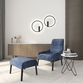 DK5035-BK Бра ROUND со светодиодом, IP20, 24W, 3000/4000/6500K, черный, алюминий в Первоуральске - pervouralsk.ok-mebel.com | фото 8