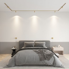 DK5072-SB Бра SHINE WALL со светодиодом, D104*H68, IP20, 3000К, 3W, RA?90, сатинированная латунь, алюминий в Первоуральске - pervouralsk.ok-mebel.com | фото 4