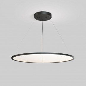 DK6620-BK Подвесной горизонтальный светильник Veil со светодиодом H900 d1000 220V 82W 3000-6000K IP20 черный алюминий в Первоуральске - pervouralsk.ok-mebel.com | фото