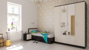 Фиеста Кровать 0900, цвет венге/дуб лоредо, ШхГхВ 93,5х203,5х80 см., сп.м. 900х2000 мм., без матраса, основание есть в Первоуральске - pervouralsk.ok-mebel.com | фото 5