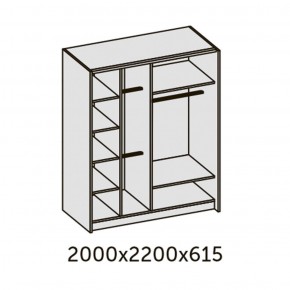 ИННЭС-5 Шкаф-купе 2-х дв. 2000 (2дв. Ф1 - венге) в Первоуральске - pervouralsk.ok-mebel.com | фото 3