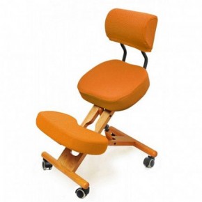 Коленный стул со спинкой Smartstool KW02В + Чехлы в Первоуральске - pervouralsk.ok-mebel.com | фото 4