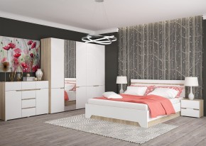 Комод 1200 АНТАЛИЯ (Сонома/Белый софт) в Первоуральске - pervouralsk.ok-mebel.com | фото 3