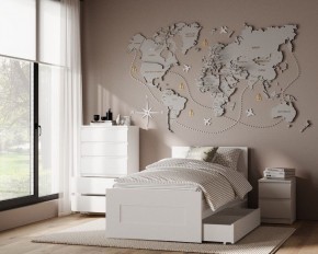 Комод КАСТОР с пятью ящиками, цвет белый в Первоуральске - pervouralsk.ok-mebel.com | фото 3