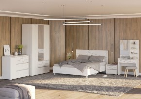 АДЕЛИНА Комод с 1дв и 3-мя ящ (белый рамух) в Первоуральске - pervouralsk.ok-mebel.com | фото 3