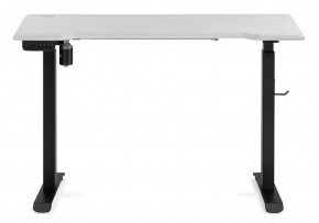 Компьютерный стол Маркос с механизмом подъема 120х75х75 белая шагрень / черный в Первоуральске - pervouralsk.ok-mebel.com | фото 3