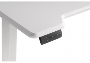 Компьютерный стол Маркос с механизмом подъема 120х75х75 белый / шагрень белая в Первоуральске - pervouralsk.ok-mebel.com | фото 7