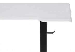 Компьютерный стол Маркос с механизмом подъема 140х80х75 белая шагрень / черный в Первоуральске - pervouralsk.ok-mebel.com | фото 6