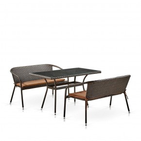 Комплект мебели из иск. ротанга T286A/S139A-W53 Brown в Первоуральске - pervouralsk.ok-mebel.com | фото 2