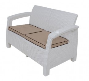 Комплект уличной мебели Yalta Premium Terrace Set (Ялта) белый (+подушки под спину) в Первоуральске - pervouralsk.ok-mebel.com | фото 2