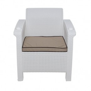 Комплект уличной мебели Yalta Premium Terrace Set (Ялта) белый (+подушки под спину) в Первоуральске - pervouralsk.ok-mebel.com | фото 6