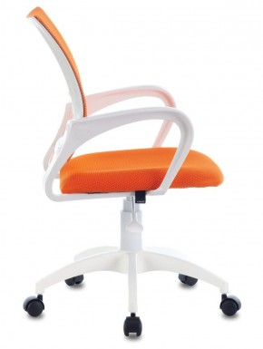 Кресло BRABIX "Fly MG-396W", пластик белый, сетка, оранжевое, 532401, MG-396W_532401 в Первоуральске - pervouralsk.ok-mebel.com | фото 3
