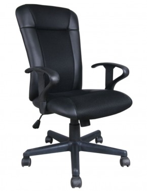 Кресло BRABIX "Optima MG-370" (экокожа/ткань, черное) 531580 в Первоуральске - pervouralsk.ok-mebel.com | фото 1