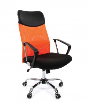 Кресло для руководителя CHAIRMAN 610 N (15-21 черный/сетка оранжевый) в Первоуральске - pervouralsk.ok-mebel.com | фото 1