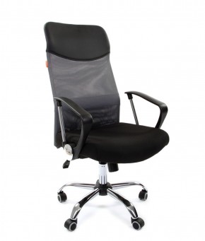Кресло для руководителя CHAIRMAN 610 N(15-21 черный/сетка серый) в Первоуральске - pervouralsk.ok-mebel.com | фото 1