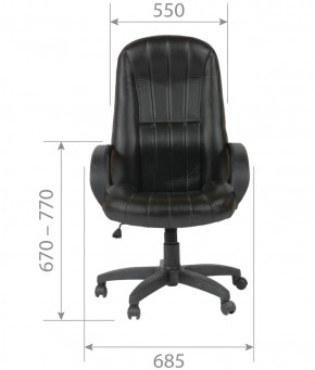 Кресло для руководителя  CHAIRMAN 685 (экокожа черный) в Первоуральске - pervouralsk.ok-mebel.com | фото 5