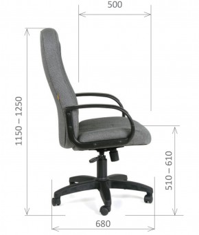Кресло для руководителя  CHAIRMAN 685 СТ (ткань стандарт 10-356 черная) в Первоуральске - pervouralsk.ok-mebel.com | фото 6