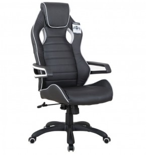 Кресло компьютерное BRABIX Techno Pro GM-003 (экокожа черное/серое, вставки серые) 531814 в Первоуральске - pervouralsk.ok-mebel.com | фото