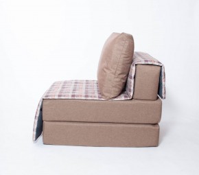 Кресло-кровать бескаркасное Харви (коричневый-квадро беж) в Первоуральске - pervouralsk.ok-mebel.com | фото 2