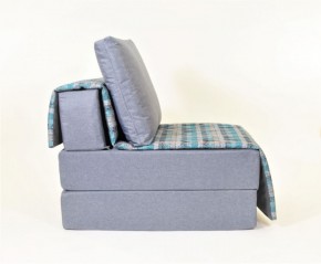 Кресло-кровать бескаркасное Харви (серый-квадро азур) в Первоуральске - pervouralsk.ok-mebel.com | фото 2