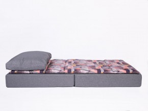 Кресло-кровать бескаркасное Харви (серый-квадро азур) в Первоуральске - pervouralsk.ok-mebel.com | фото 4