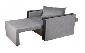 Кресло-кровать Милена с подлокотниками (серый) Велюр в Первоуральске - pervouralsk.ok-mebel.com | фото 3