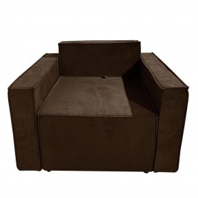 Кресло-кровать Принц КК1-ВК (велюр коричневый) в Первоуральске - pervouralsk.ok-mebel.com | фото