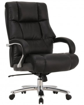 Кресло офисное BRABIX PREMIUM "Bomer HD-007" (рециклированная кожа, хром, черное) 531939 в Первоуральске - pervouralsk.ok-mebel.com | фото 1