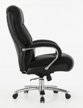 Кресло офисное BRABIX PREMIUM "Bomer HD-007" (рециклированная кожа, хром, черное) 531939 в Первоуральске - pervouralsk.ok-mebel.com | фото 3