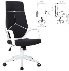 Кресло офисное BRABIX PREMIUM "Prime EX-515" (пластик белый, ткань, черное) 531812 в Первоуральске - pervouralsk.ok-mebel.com | фото 2