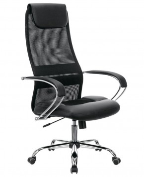 Кресло офисное BRABIX PREMIUM "Stalker EX-608 CH" (хром, ткань-сетка/кожзам, черное) 532091 в Первоуральске - pervouralsk.ok-mebel.com | фото