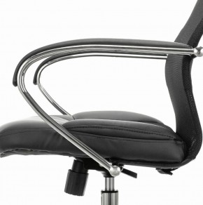 Кресло офисное BRABIX PREMIUM "Stalker EX-608 CH" (хром, ткань-сетка/кожзам, черное) 532091 в Первоуральске - pervouralsk.ok-mebel.com | фото 4